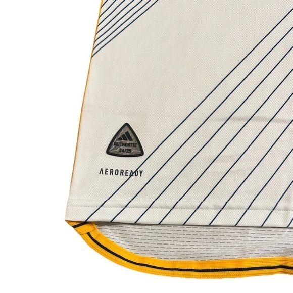 Adidas White LA Galaxy Home MLS Soccer Jersey Mens HZ6215 NON SPONSORED 2024 2XL - Picture 2 of 8